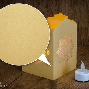 Windlight craft kit Oriental lantern gold image 2