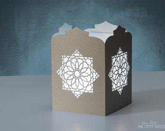 Windlight craft kit »Oriental lantern«; silver