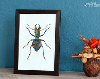 DIY Wax Iron Picture »Beetle No. 5«