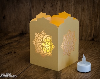 Windlight craft kit »Oriental lantern«; gold