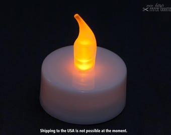 Candelina LED con fiamma gialla tremolante