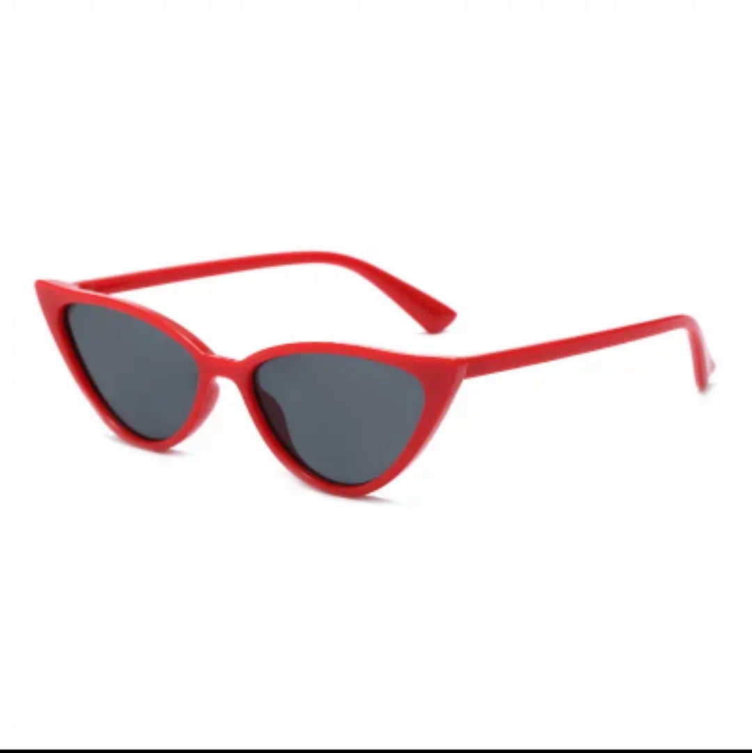 Retro Style 1950 Red Cat Eyes Sunglasses Shades Etsy