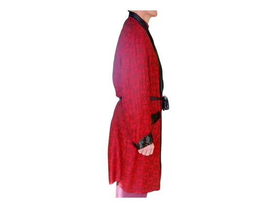 1940-1950 Mens Dress, Paisley Retro Dressing Gown… - image 2