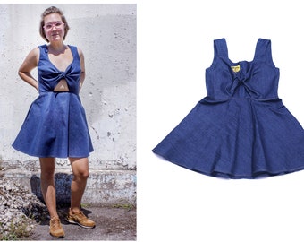 TIE ONE ON denim dress