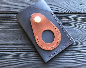 Leather air tag money wallet slot, Purse, Leather Air Tag Wallet, Mens Gift, Air Tag Holder, Personalized Mens Money wallets, Gift for Her