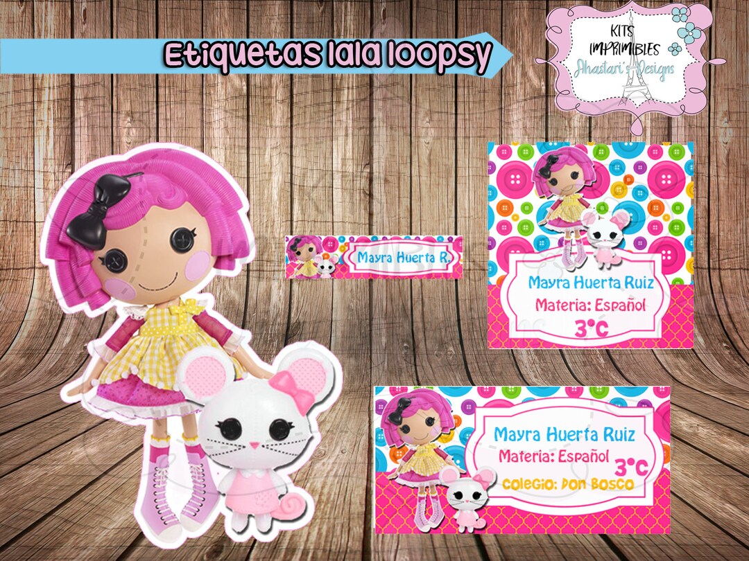 Lalaloopsy Thank you Cards – Birthday Printable, image size:1080x810