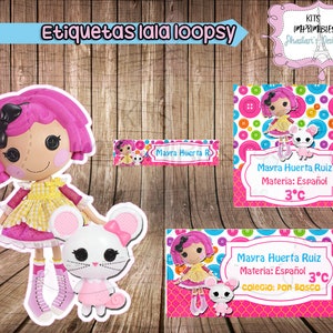 Lala Loopsy Kit Editable Printable School Labels