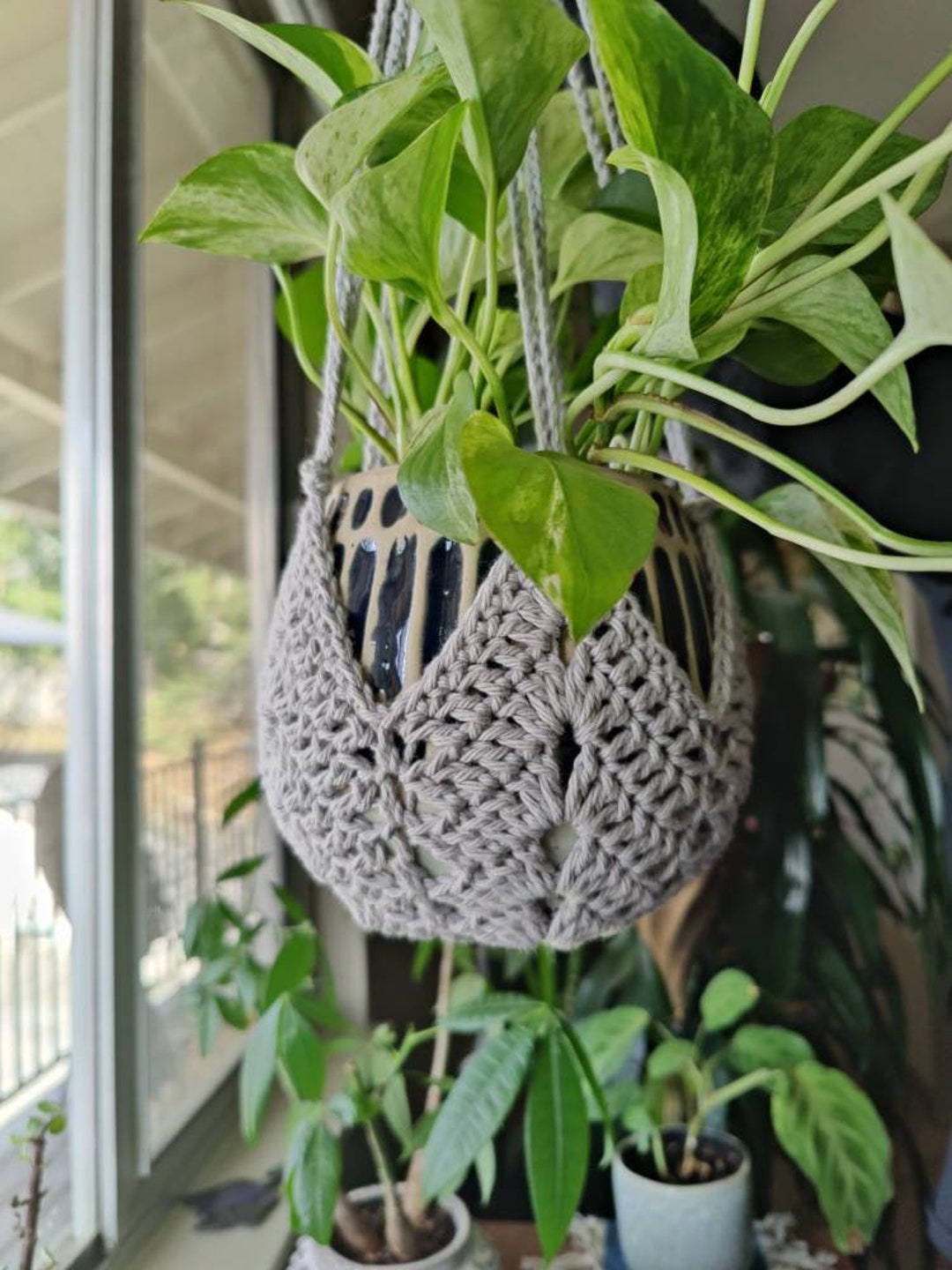 Crochet Plant Hangers Etsy