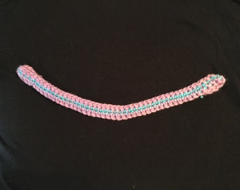 Handmade Equine Purple and Blue Browband for horses