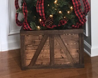 Christmas tree box | Etsy