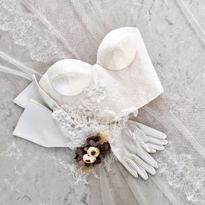 Ivory corset Lace bridal top Sweetheart bridal separates top Lace wedding corset Bridal bustier Lace prom corset Crop top Evening corset