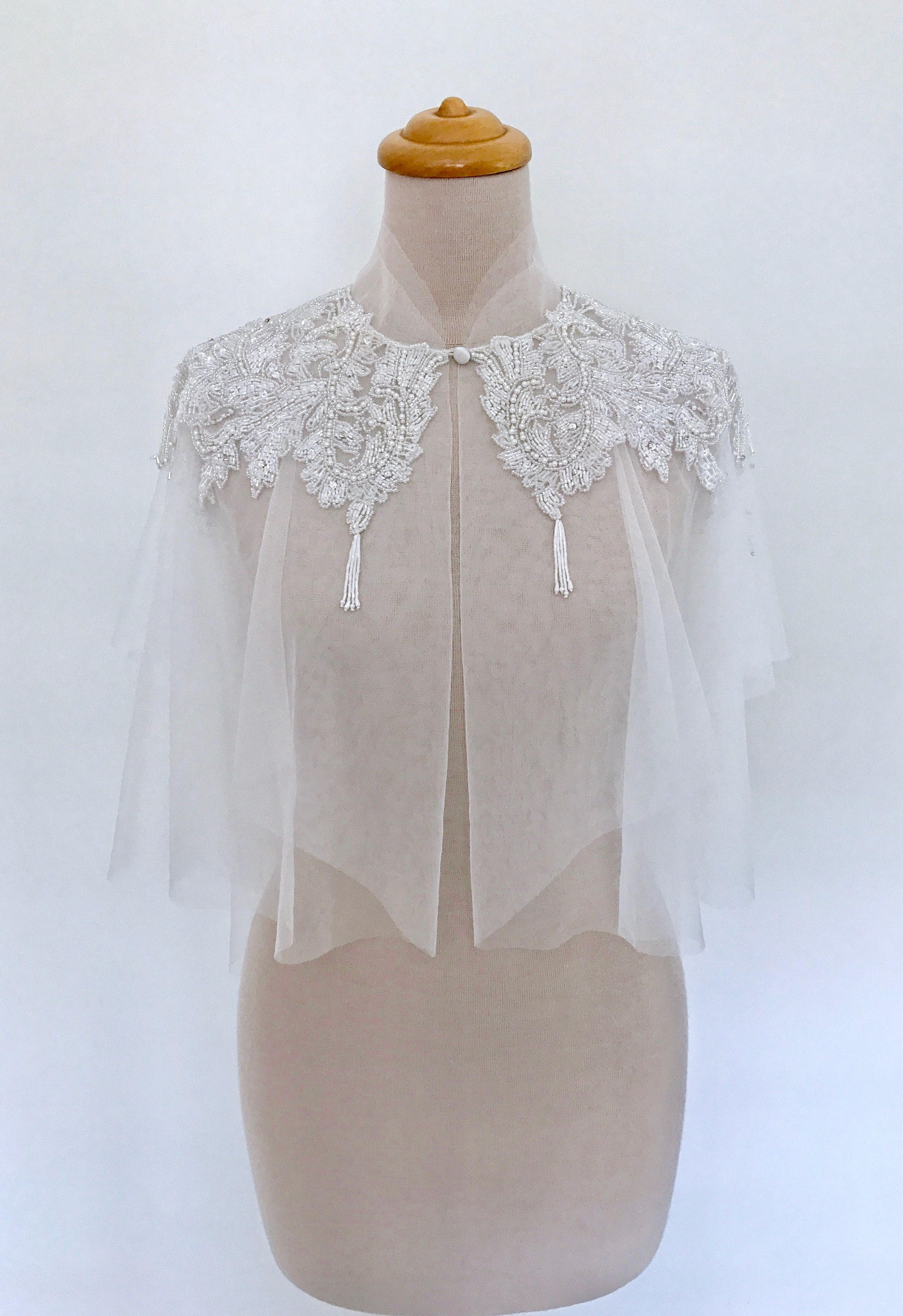 etsy bridal cape