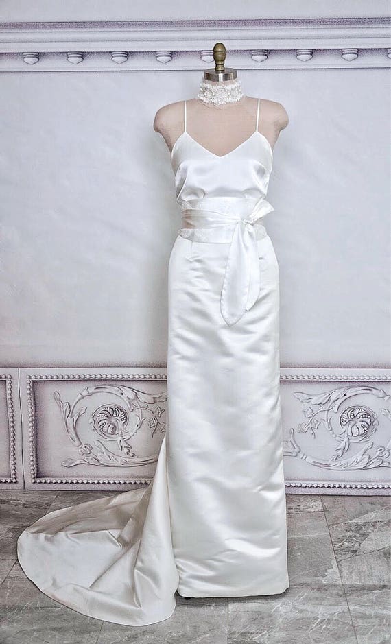satin belt wedding dress 17 Bridal Belts for Any Wedding Dress