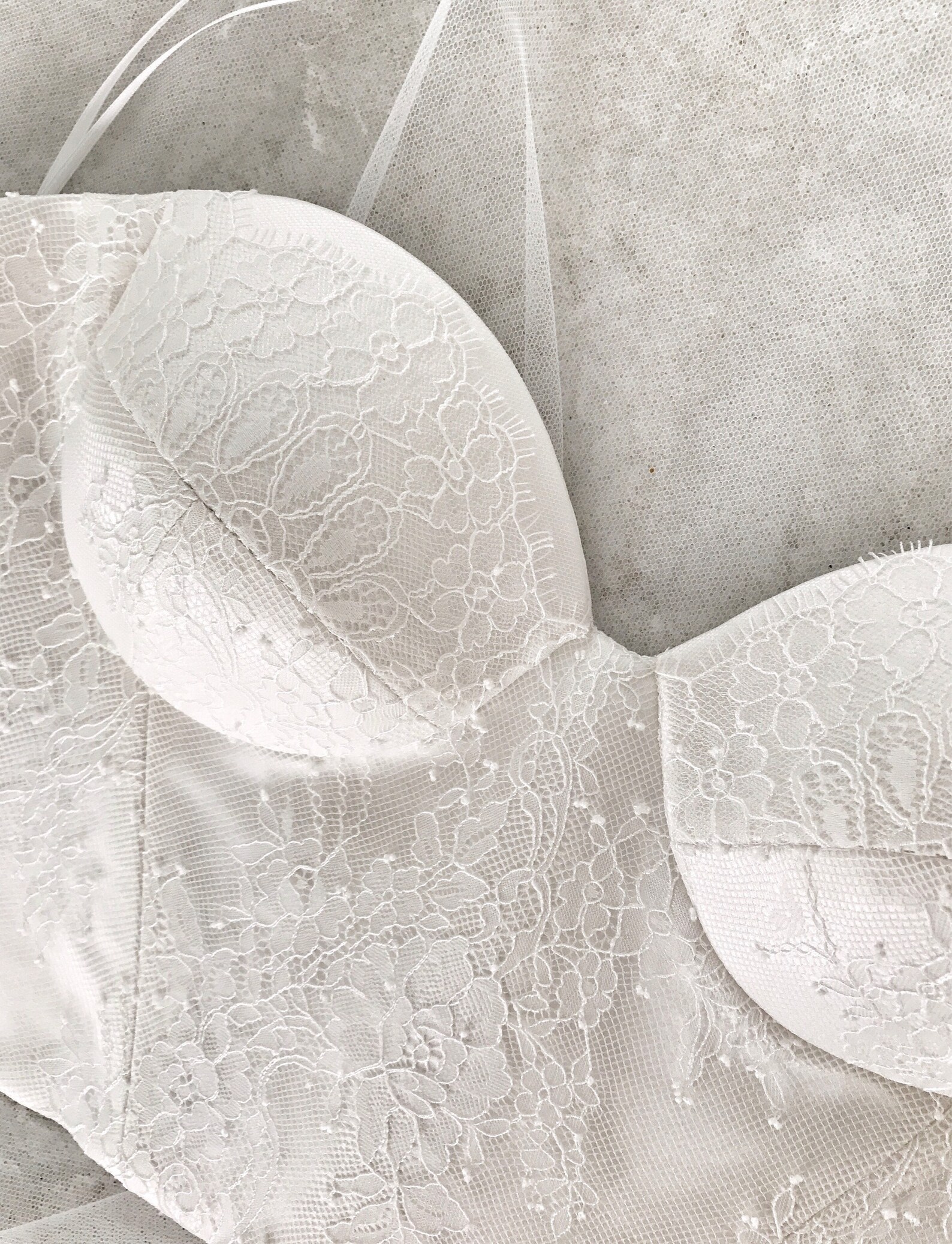Amoroso Cropped Lace Corset and Necktie Ivory