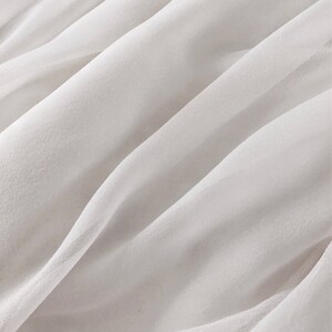 Vintage Silk Georgette Wedding Dress with Long Sleeves