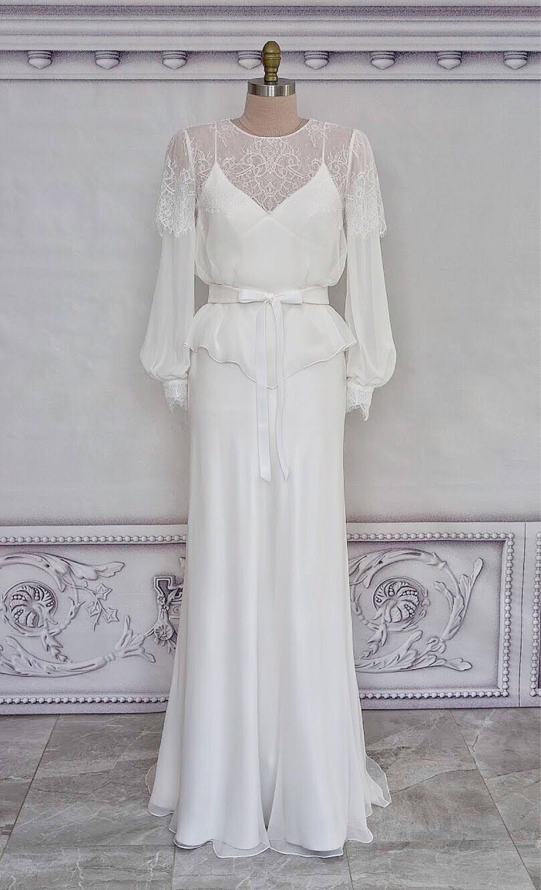 Bias Cut Silk Wedding Dress/ Boho Gown/ Beach Bridal Etsy