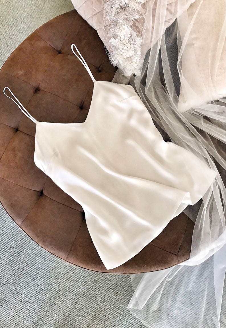 Silk Satin Bridal Basic Cami Top/ Bridal Separates Camisole Etsy