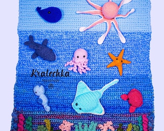 Under the sea baby play mat, Ocean activity board
