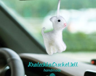 ciondolo per auto a forma di gatto, accessori per appendere gli specchietti auto, decorazioni per auto, graziosi accessori per auto