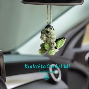 Dragon car charm, Car mirror hanging accessories, car guy gift