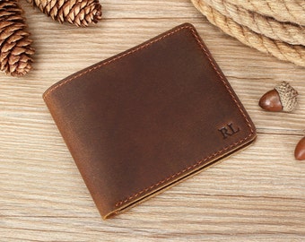 Handmade Wallet l Minimalist Leather Wallet l Slim Leather Wallet l Men Leather Wallet l Custom Engraved l Leather Bifold Wallet