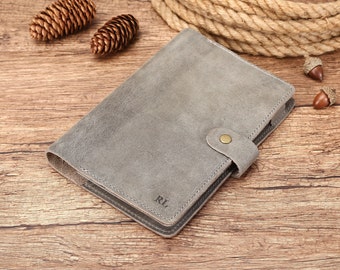 High Quality Leather Journals Notebook Engraved Initials Genuine Leather Refillable Notebook Personalized Leather Diary A6 4.9" x 7.5"