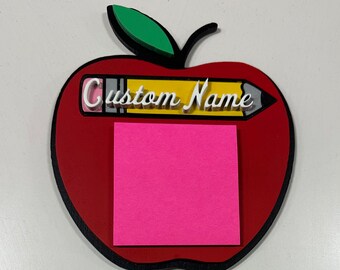 Teacher Sticky Note Apple Holder/Teacher Gift