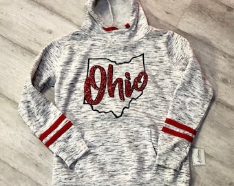Ohio Glitter Sweatshirt  Hoodie