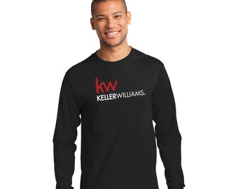 May include: Black long-sleeve t-shirt with the red "kw" logo and the text "KELLERWILLIAMS" in white.
