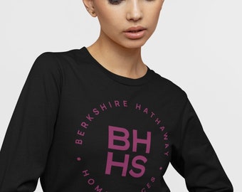 Berkshire Hathaway Unisex Long Sleeve T-Shirt | BHHS Logo | Realtor T-shirt | Pre-Shrunk Cotton | Berkshire Hathaway Apparel