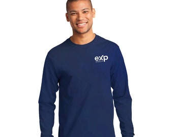 eXp Realty Long Sleeve T-Shirt | eXp Logo | Unisex Realtor T-shirt | Pre-Shrunk Cotton | Realtor Clothing | eXp Realty Apparel