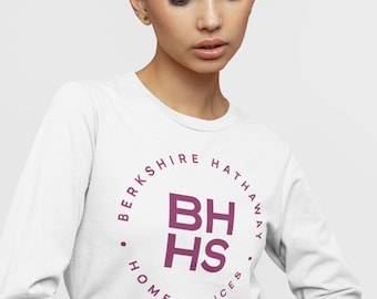 Berkshire Hathaway Unisex Long Sleeve T-Shirt | BHHS Logo | Realtor T-shirt | Pre-Shrunk Cotton | Berkshire Hathaway Apparel