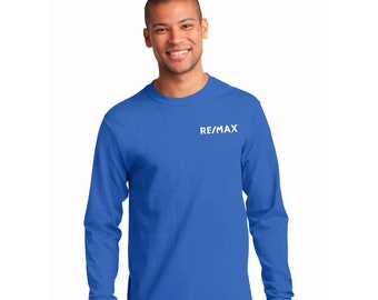 REMAX Long Sleeve T-Shirt Balloon Logo | Unisex Realtor T-shirt | Pre-Shrunk Cotton |  Shirt | Realtor Clothing | REMAX Apparel