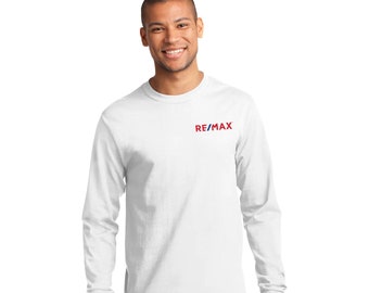 REMAX Long Sleeve T-Shirt Balloon Logo | Unisex Realtor T-shirt | Pre-Shrunk Cotton |  Shirt | Realtor Clothing | REMAX Apparel