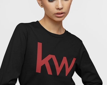 Keller Williams Long Sleeve Unisex T-Shirt | KW Logo | Realtor T-shirt | Pre-Shrunk Cotton | Realtor Clothing | Keller Williams Apparel