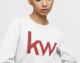Keller Williams Long Sleeve Unisex T-Shirt | KW Logo | Realtor T-shirt | Pre-Shrunk Cotton | Realtor Clothing | Keller Williams Apparel