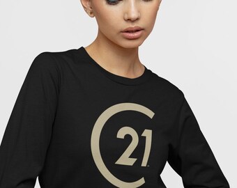 Century 21 Long Sleeve Unisex  T-Shirt | C21 Logo | Realtor T-shirt | Pre-Shrunk Cotton | Realtor Clothing | Century 21 Apparel