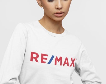 REMAX Long Sleeve Unisex T-shirt | Pre-Shrunk Cotton |  Shirt | Realtor Clothing | REMAX Apparel