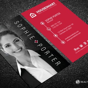 Real Estate Business Card - Realtor Business Card - Clean Modern Design - Free U.S. Shipping