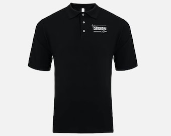 【新品タグ有】logo embroidery pleats polo op Contrast Embroidery V-Neck Polo Shirt