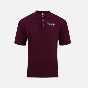 Premium Piqué Men&#39;s Polo with embroidered Logo | Premium Polo Shirt | Custom Embroidered Apparel | 100% Ringspun Cotton