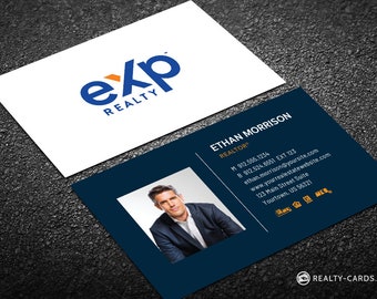 eXp Realty Business Card - Simple Real Estate Business Card - Realtor Business Card Design - Free U.S. Shipping