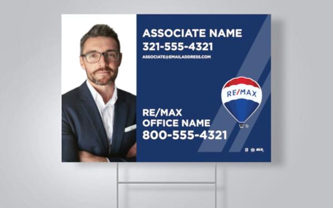 Printed REMAX Yard Sign - 18