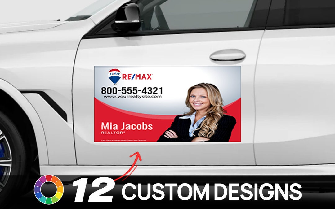 REMAX Car Magnets - Custom Designed - Full Color Printed Magnets ...