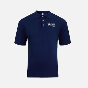 Premium Piqué Men&#39;s Polo with embroidered Logo | Premium Polo Shirt | Custom Embroidered Apparel | 100% Ringspun Cotton