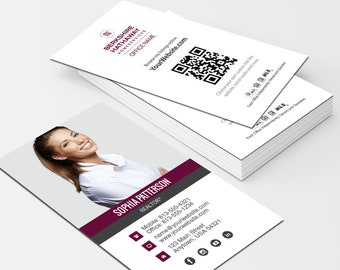 Berkshire Hathaway Business Card - Custom Design - Featured Agent Photo - Free U.S. Shipping