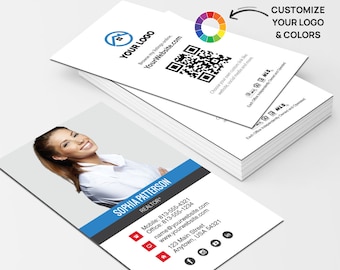 Real Estate Business Card - Custom Realtor Business Cards- Vertical Design - Printed w/ Free U.S. Shipping