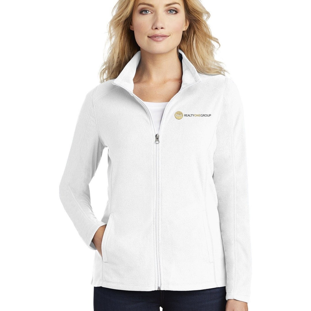 Embroidered Realty One Group Ladies Fleece Jacket Microfleece Zippered