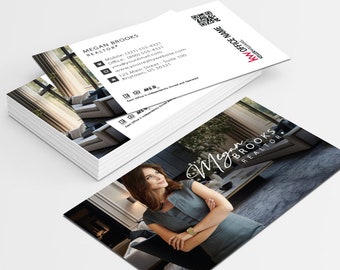 Keller Williams Business Card - Unique Realtor Business Card Design - Free U.S. Shipping