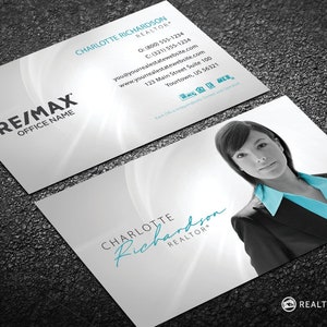 RE/MAX Business Card - Clean Design - Realtor Business Card Template - Free U.S. Shipping